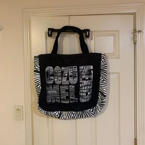 Cozumel Mexico Black/White Canvas Beach/Tote Bag